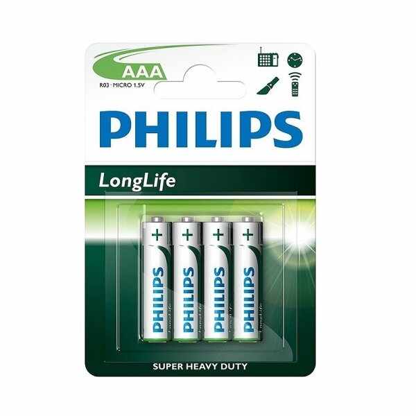 Set baterii AAA Philips P8712581645069, 4 bucati, R03 (LL)