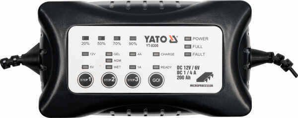 Redresor auto YATO, 6 12V, 1 4A, 200Ah