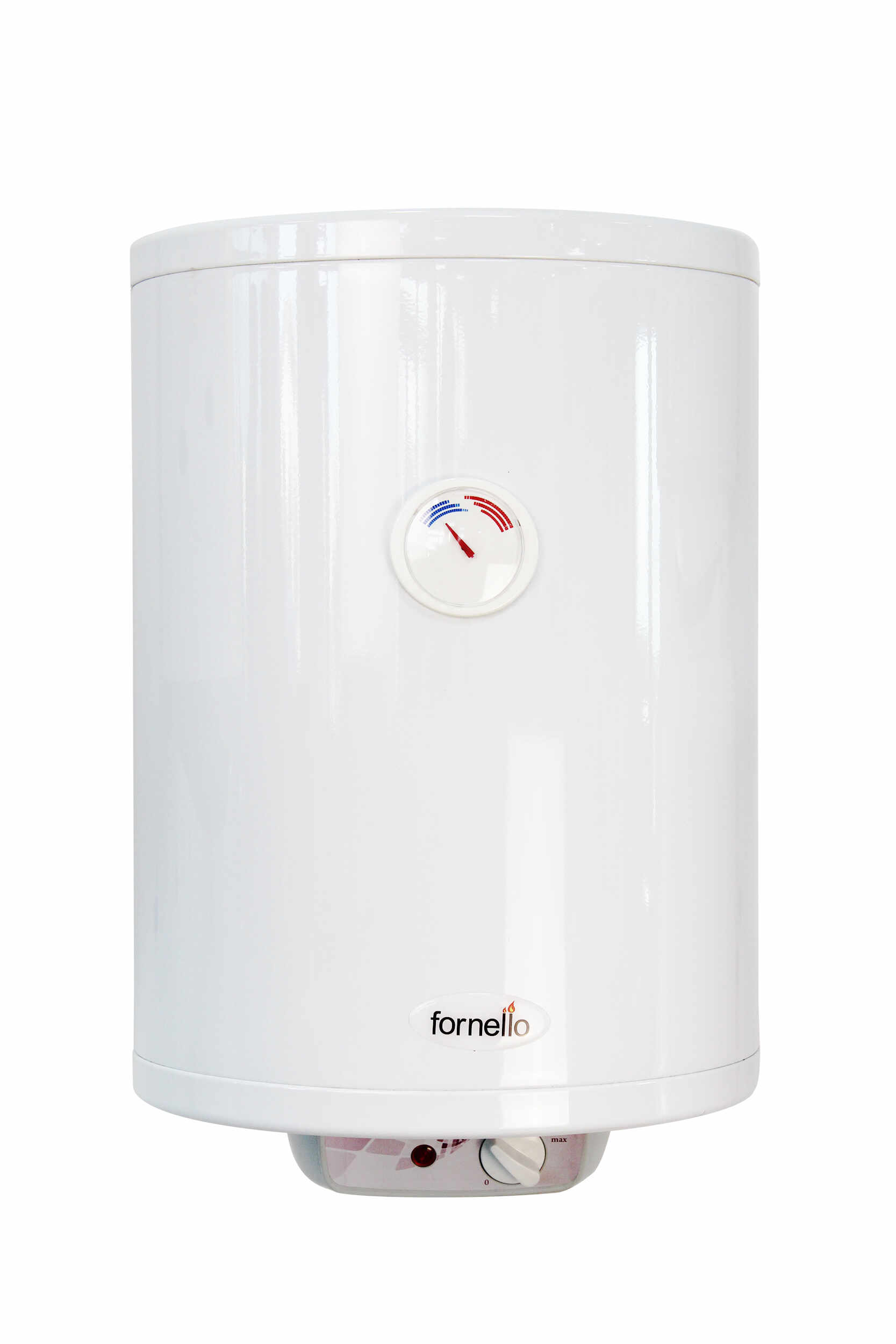 Boiler electric Fornello Titanium Plus SLIM 20 litri, 1500 watt, reglaj extern al temperaturii, emailat cu titan, diametru 360 mm, cablu, stecher si supapa de siguranta