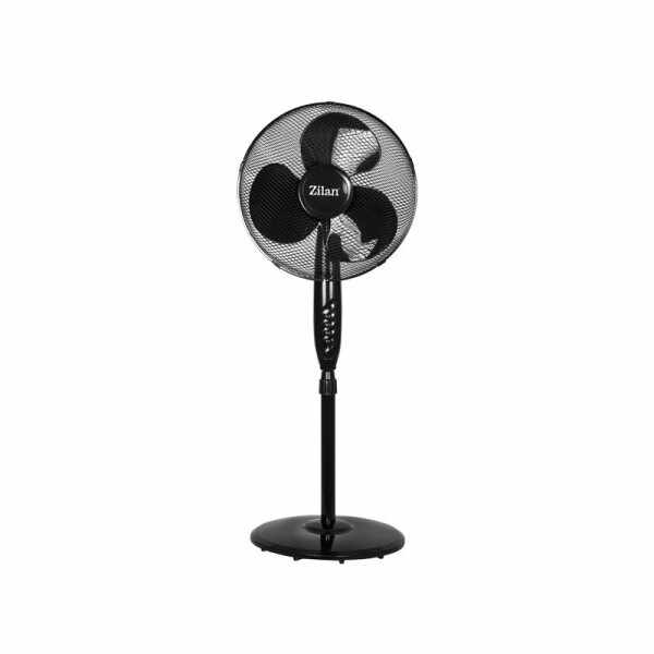 Ventilator Floria ZLN2324, 40W, Diametru 40cm, 3 Viteze, cu picior, Negru